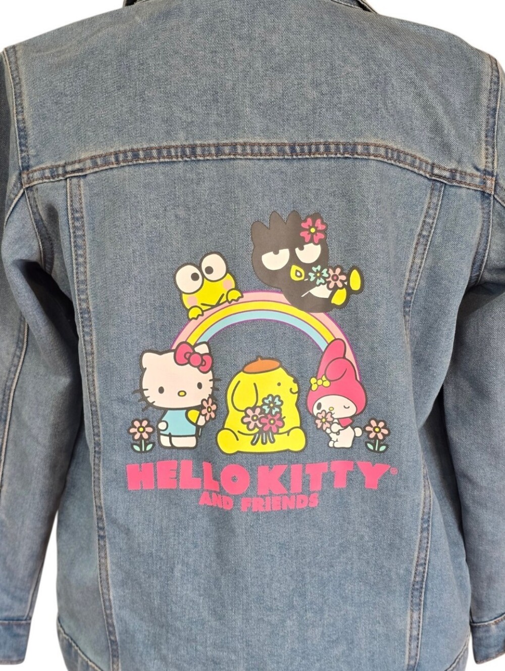 Sanrio Hello Kitty Girls Blue Button Up Jean Jacket 14/16 - Picture 5 of 8
